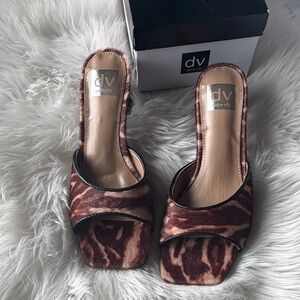 NEW LISTING! DV by Dolce Vita Brown Animal-Print Sandals